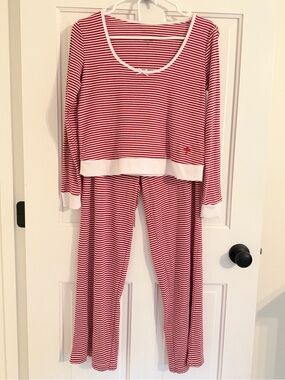 Rachel Ashwell Red White Striped Pajama Set Women’s S/P Cozy Loungewear